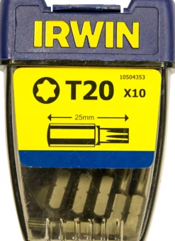 Irwin Bor & Bits*bits torx T20 - 10 stk.