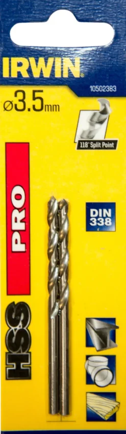 Irwin Bor & Bits*HSS Pro bor Ø3,5 mm 2 stk.