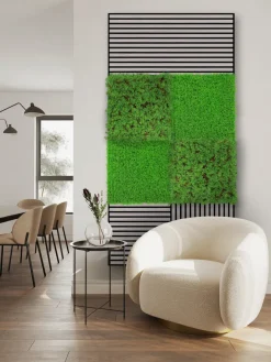 Jangal Grønne Vægpaneler|Akustikpaneler & Tilbehør*Modular Wall plantepanel 52 x 52 cm - Thuja