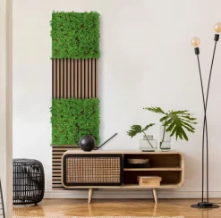 Jangal Grønne Vægpaneler|Akustikpaneler & Tilbehør*Modular Wall plantepanel 52 x 52 cm - Thuja