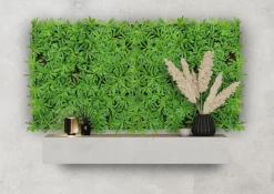 Jangal Grønne Vægpaneler|Akustikpaneler & Tilbehør*Modular Wall plantepanel 52 x 52 cm - Podocarpus Tea Tree