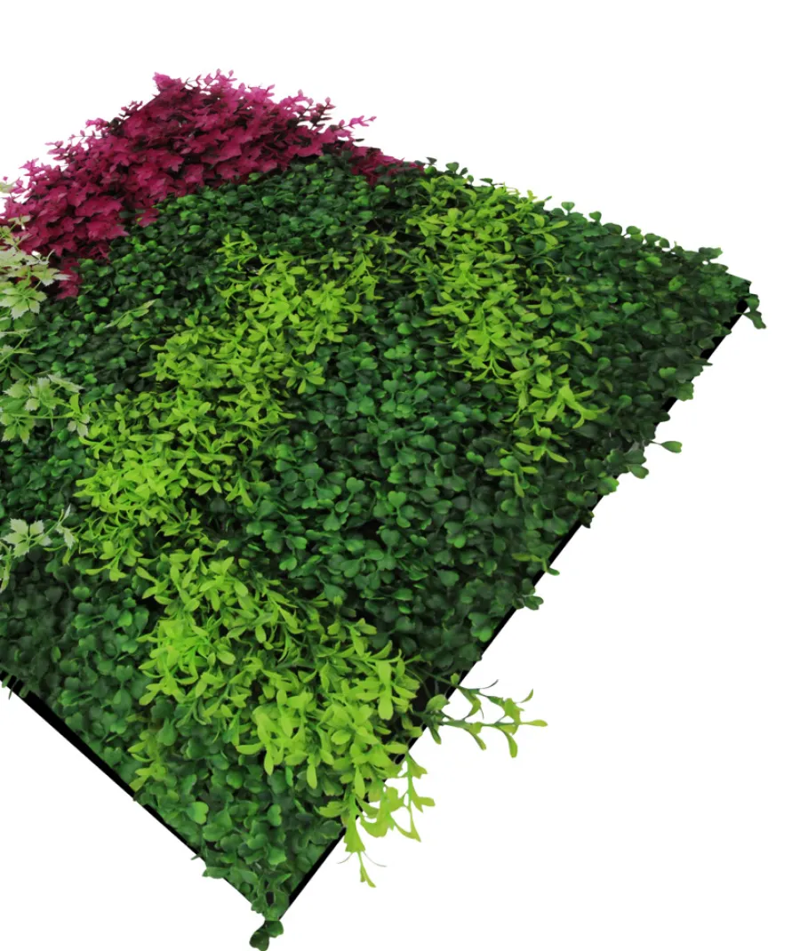 Jangal Grønne Vægpaneler|Akustikpaneler & Tilbehør*Modular Wall plantepanel 52 x 52 cm - Pink Mix