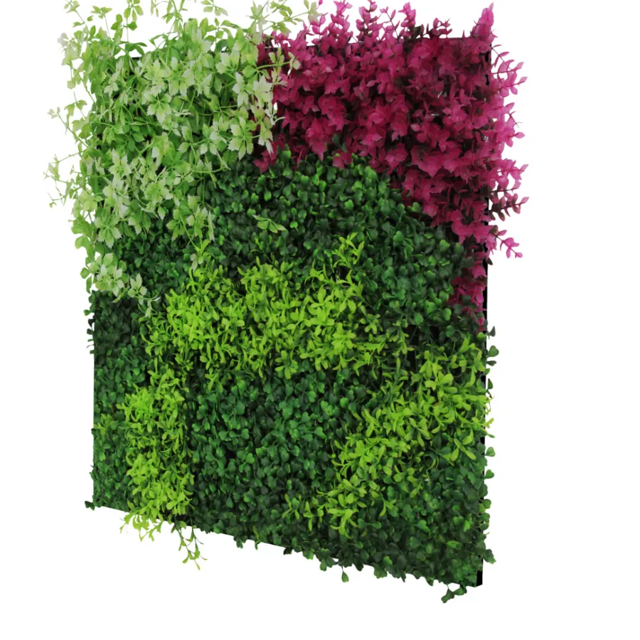Jangal Grønne Vægpaneler|Akustikpaneler & Tilbehør*Modular Wall plantepanel 52 x 52 cm - Pink Mix