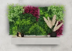 Jangal Grønne Vægpaneler|Akustikpaneler & Tilbehør*Modular Wall plantepanel 52 x 52 cm - Pink Mix