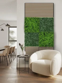 Jangal Grønne Vægpaneler|Akustikpaneler & Tilbehør*Modular Wall plantepanel 52 x 52 cm - Buxus