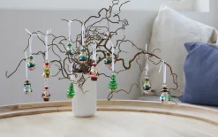 Stemning® Juledekoration*Julekugler m/figurer glas H5 cm 12 stk.
