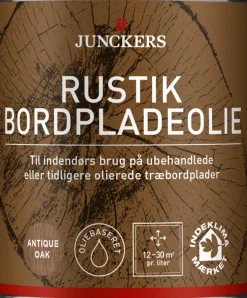 Junckers Træ- & Metalmaling*Rustik bordpladeolie 0,75 liter Antique Oak