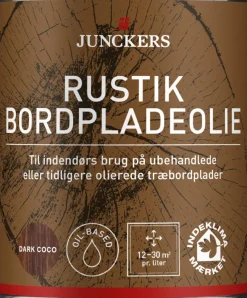 Junckers Træ- & Metalmaling*Rustik Bordpladeolie 0,75 liter Dark Coco