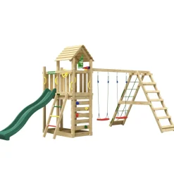 Jungle Gym Jungle Gym Legetårne*Safari legetårn m/gynger & klatremodul grøn Natur