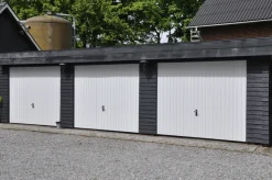 Garageporte & Tilbehør*Jyde stålvippeport 238 x 199 cm hvid