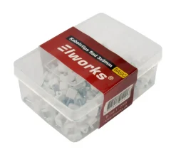 Elworks Elophæng & -Fastgørelse*Kabelclips flad 4 x 6 mm 100 stk. -