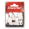 Elworks Elophæng & -Fastgørelse*Kabelclips med tape til betonvægge 20 stk. -