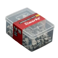 Elworks Elophæng & -Fastgørelse*Kabelclips 7-10 mm grå 100 stk. -