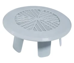 Ventilation*Kanalrist 3” 80-90 mm Grå