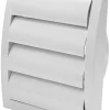 Ventilation*Kanalrist Ø125 mm med modtryk 19 x 19 cm
