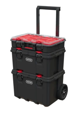 Keter Værktøjskasser*Stack n Roll værktøjskasser m/hjul 53 × 41 × 93 cm
