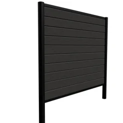 Kirkedal by TreeTops Komposithegn*Kirkedal Alu hegn startsæt sort 184 x 180 cm