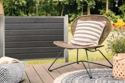 Kirkedal by TreeTops Komposithegn*Kirkedal galvaniseret hegn K1 tilkøbssæt 90 x 180 cm