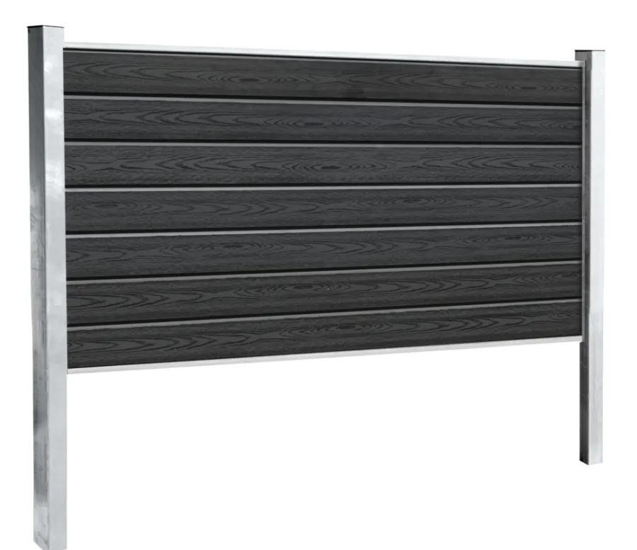 Kirkedal by TreeTops Komposithegn*Kirkedal galvaniseret hegn K1 startsæt 90 x 180 cm