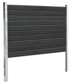 Kirkedal by TreeTops Komposithegn*Kirkedal galvaniseret hegn K1 startsæt 140 x 180 cm