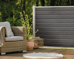 Kirkedal by TreeTops Komposithegn*Kirkedal galvaniseret hegn K1 tilkøbssæt 140 x 180 cm