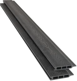 Kirkedal by TreeTops Komposithegn*Kirkedal hegnsprofil K1 sort 25 x 150 x 1800 mm