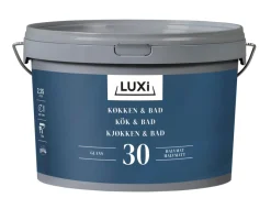 LUXI® Vægmaling*Køkken & Bad 30 vægmaling modehvid 2,25 liter -