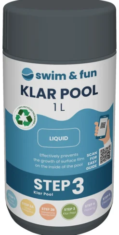Swim & Fun Poolkemi & Testudstyr*Klar Pool 1 liter -