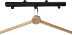 HOME it Knager & Knagerækker*Knagerække egetræ sort 35 cm