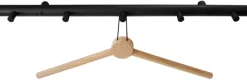 HOME it Knager & Knagerækker*Knagerække egetræ sort 60 cm