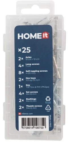 HOME it Spændeværktøj|Skruer*Knækskruesæt 25 dele