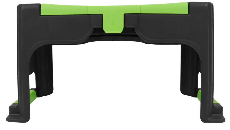 Garden® Øvrige Haveredskaber*Knæskammel m/opbevaring H:26 x B:50 x D:19 cm - Sort/grøn. praktisk design med opbevaringsplads til haveredskaber