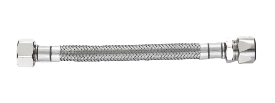 Flexslanger*Kombi Flex forlængerslange 25 cm 10 mm x 3/8" omløber