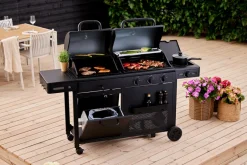 Grillexpert® Kulgrill & Briketter|Gasgrill*Kombigrill til gas og kul - Sort