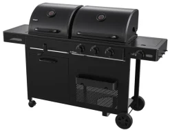 Grillexpert® Kulgrill & Briketter|Gasgrill*Kombigrill til gas og kul - Sort