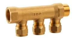 Fittings Til Rør*Komplet fordelerrør 3 tilslutninger 3/4" x 15 mm
