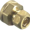 Fittings Til Rør*Kompressionsmuffe til PEX 3/4" x 15 mm