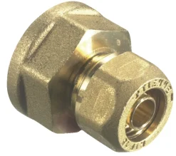 Fittings Til Rør*Kompressionsmuffe til PEX 3/4" x 15 mm