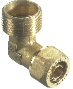 Fittings Til Rør*Kompressionsvinkel m/nippel 3/4" x 15 mm