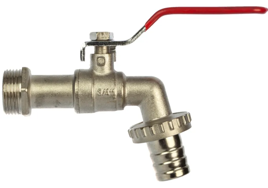 Haner & Ventiler*Kugleaftaphane 3/4" L-greb krom