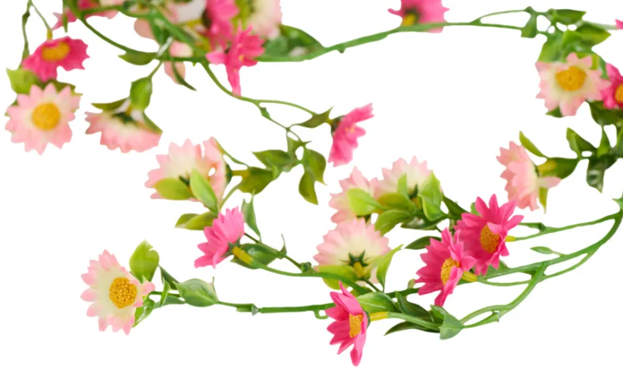 Sæsonafslutning|Kunstige Planter*Kunstig blomsterranke 210 cm Lyserød