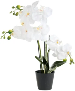 Sæsonafslutning|Kunstige Planter*Kunstig orkidé hvid 46 cm