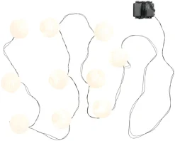 Garden® Sæsonafslutning|Dekorativ Belysning - Udendørs*Lanternelyskæde med 10 LED-pærer -