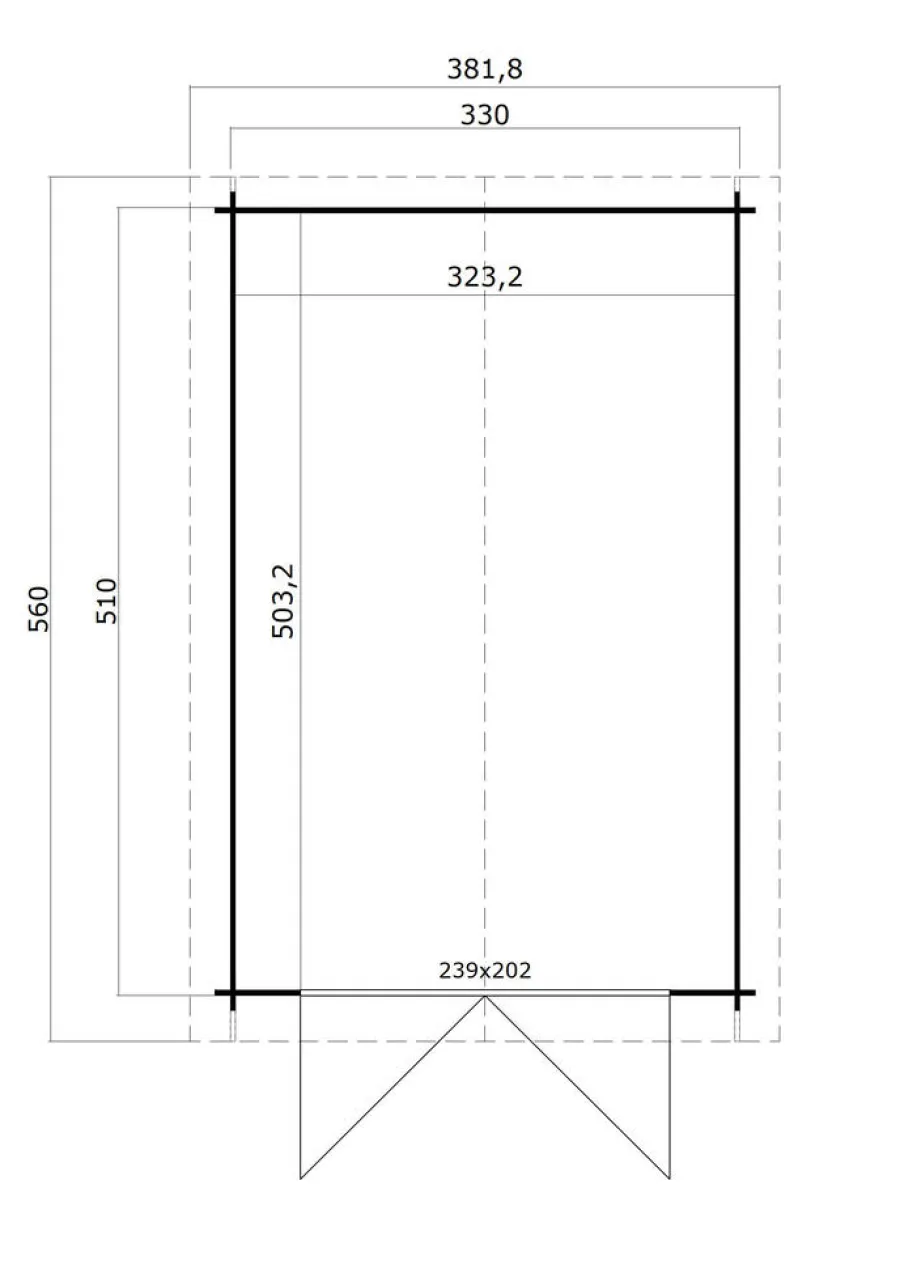 Lasita Maja Redskabsrum|Carporte*garage Mauritius 510 x 330 cm