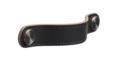 Greb & Hængsler*Læderstropper 12,8 cm 2-pk. Sort
