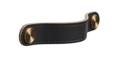 Greb & Hængsler*Læderstropper 12,8 cm 2-pk. Sort