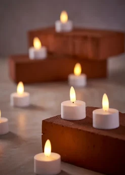 DAY Dekorativ Belysning - Indendørs*LED-fyrfadslys med 3D-flamme 4 stk. -