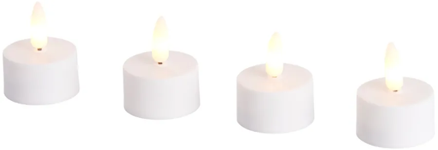 DAY Dekorativ Belysning - Indendørs*LED-fyrfadslys med 3D-flamme 4 stk. -