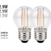 Led-Pærer*LED-kronepære 2,9 W E27 2-pk.