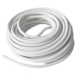 Elworks Kabler & Ledninger*Ledning rund 2 x 0,75 mm² 10 meter - Hvid